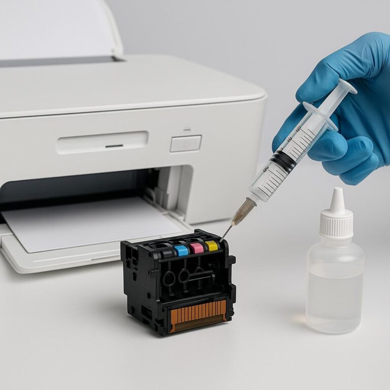 czym udrażnić głowicę w drukarce?