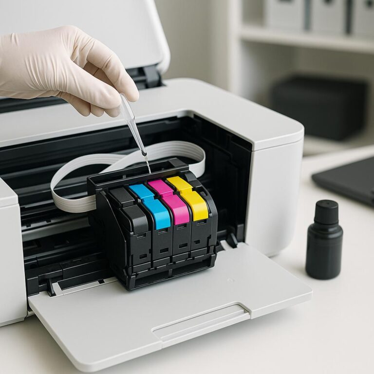 jak odblokować zaschnięty tusz?