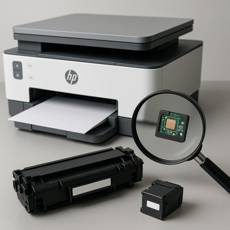 jak ominąć chip w drukarce hp?