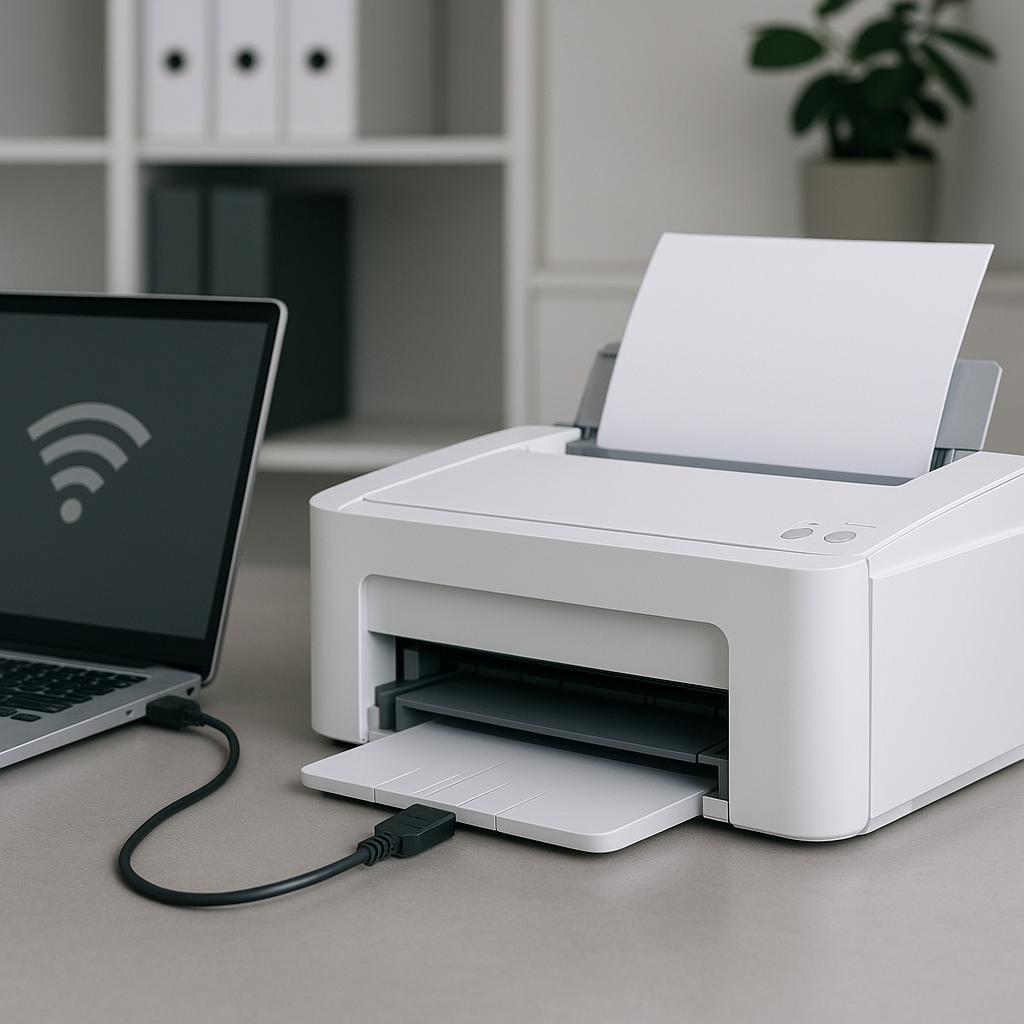 jak podłączyć drukarkę bez adresu ip?