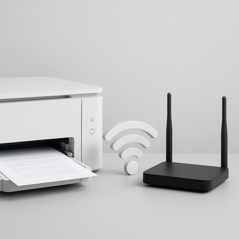 jak podłączyć drukarkę do sieci wi-fi po zmianie routera?