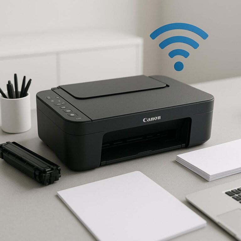 jak połączyć drukarkę canon do wi-fi?