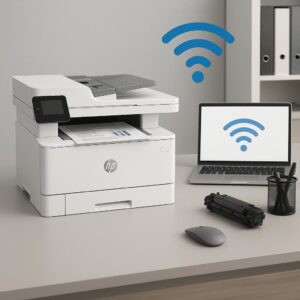 jak połączyć drukarkę hp laserjet mfp?