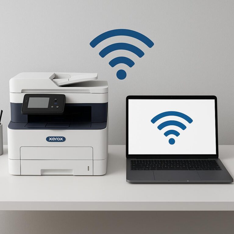 jak połączyć drukarkę xerox z laptopem?