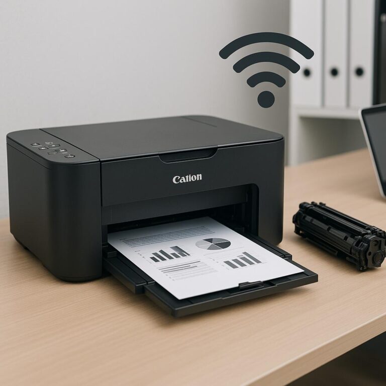 jak połączyć się z drukarka canon przez wi-fi?