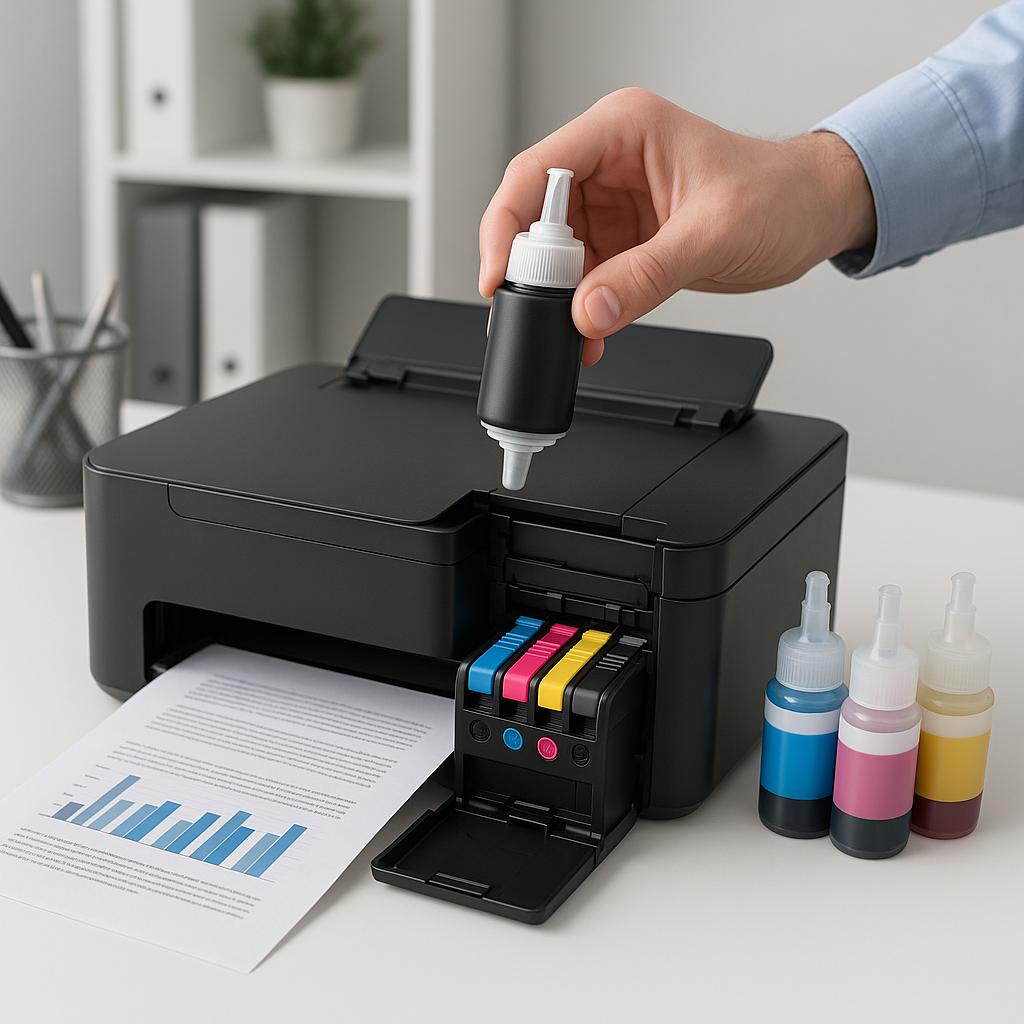 jak przeczyścić tusz w drukarce epson?