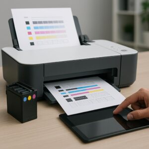 jak sprawdzić dyszy w drukarce?