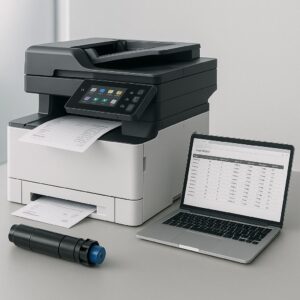 jak sprawdzić historię drukowania konica minolta?