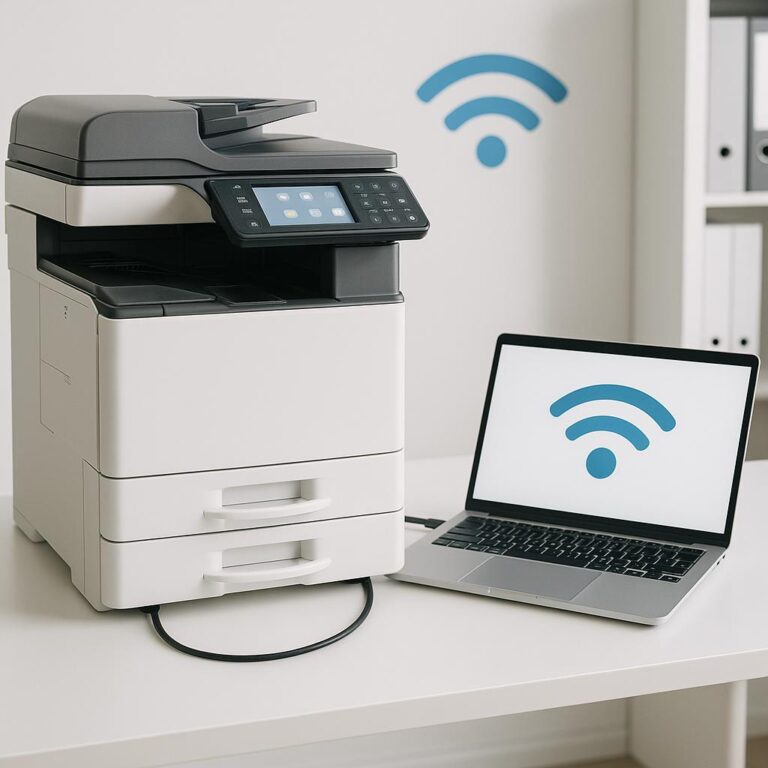 jak sprawdzić połączenie internetowe drukarki ricoh?