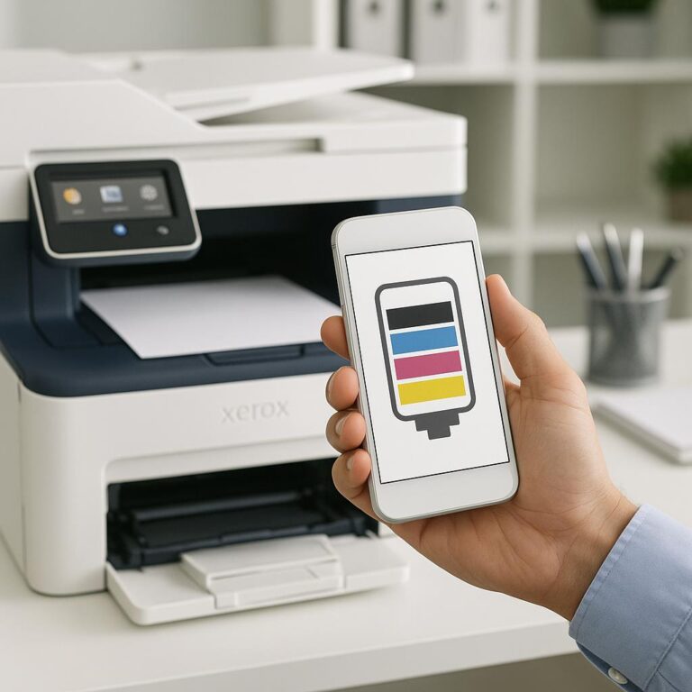 jak sprawdzić poziom tonera w drukarce xerox?