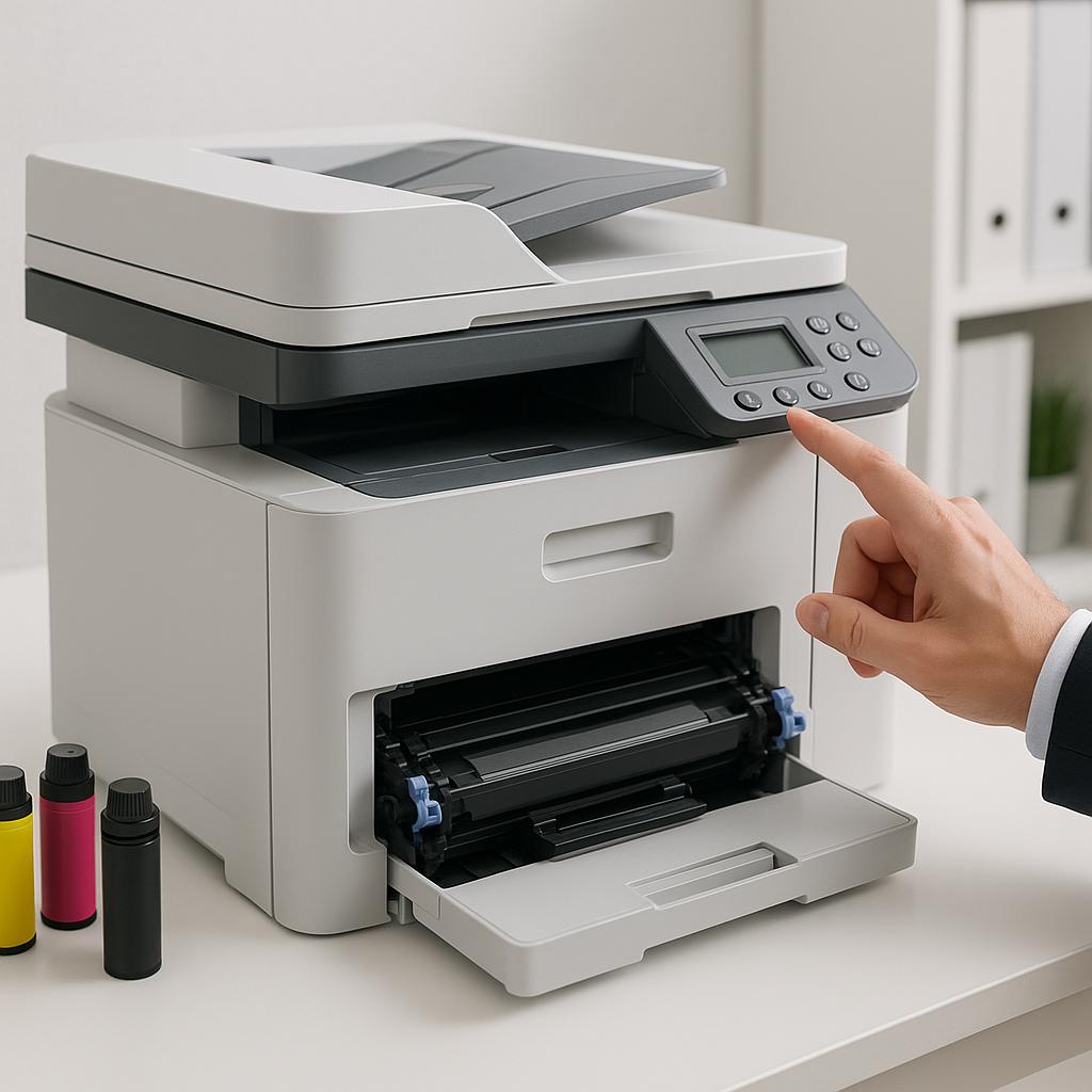 jak uruchomić samoczyszczenie drukarki?