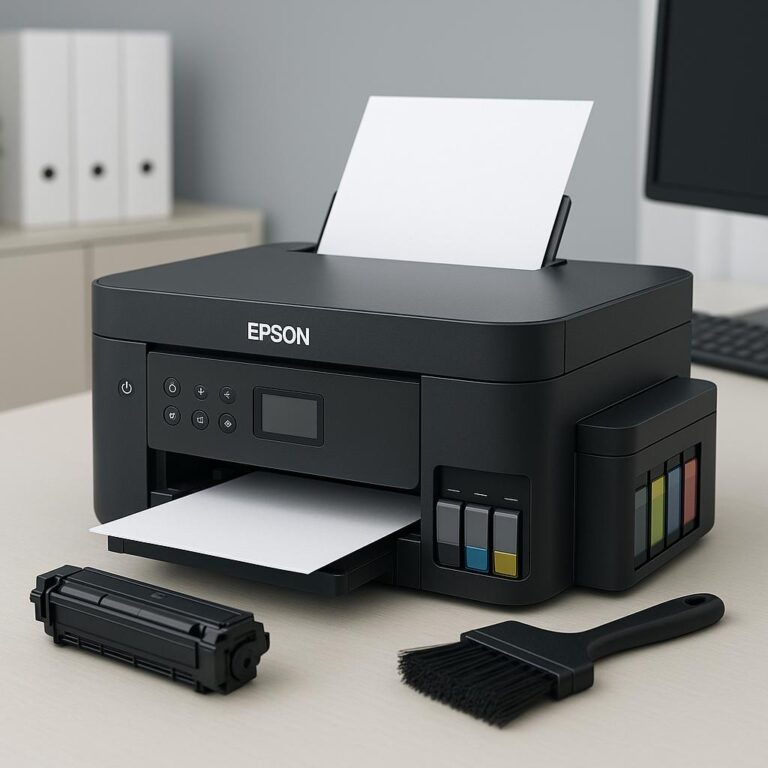 jak wyczyścić pamięć drukarki epson?