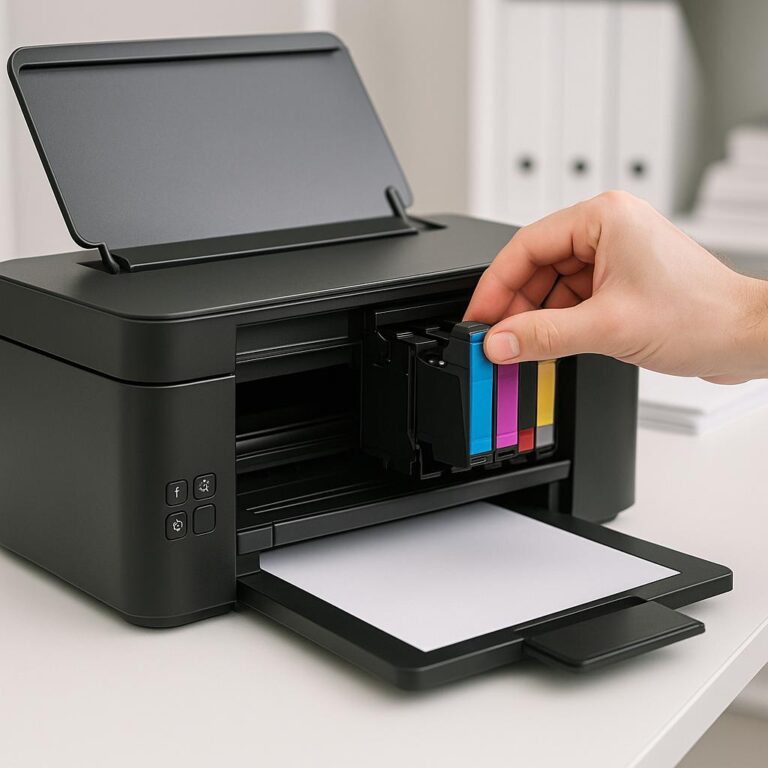 jak wyjąć pojemnik z tuszem z drukarki epson?
