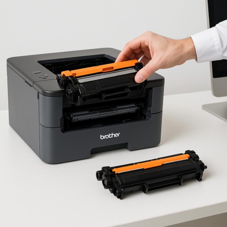jak wymienić toner w drukarce brother hl-l2402d?