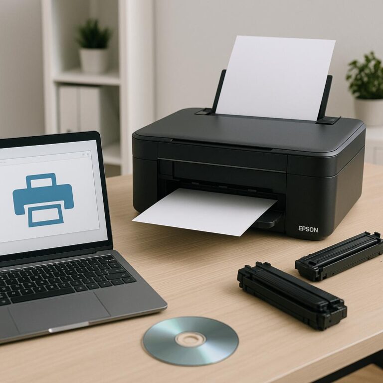 jak zainstalować drukarkę epson bez płyty?