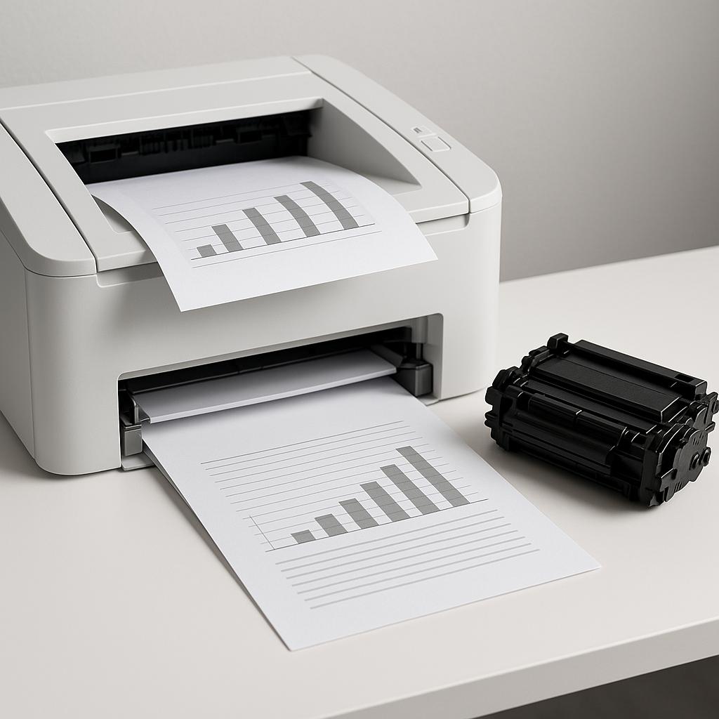 jak zmusić drukarkę do drukowania bez koloru?