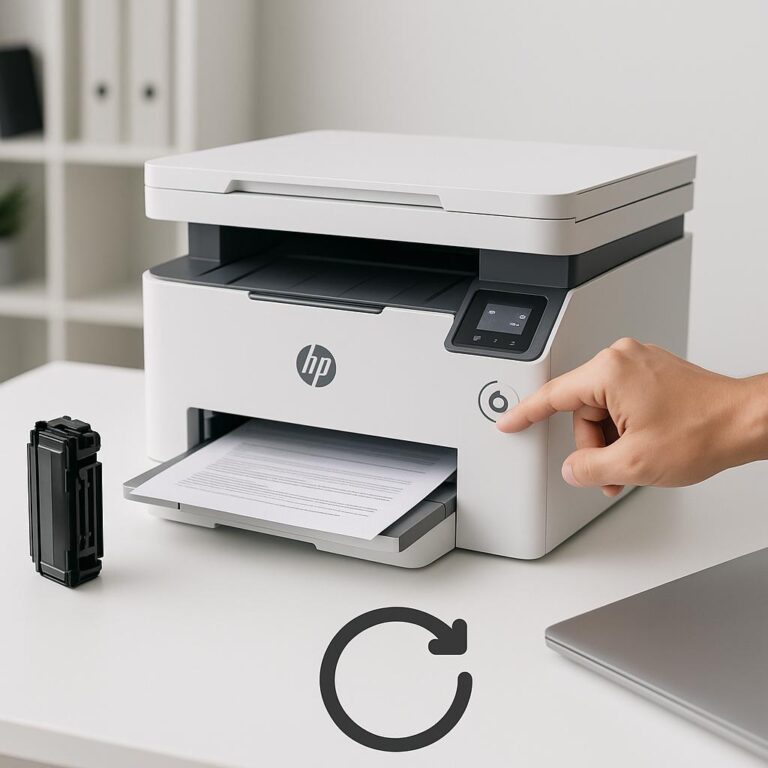 jak zresetować drukarkę hp?