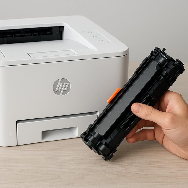 jak zresetować toner hp?