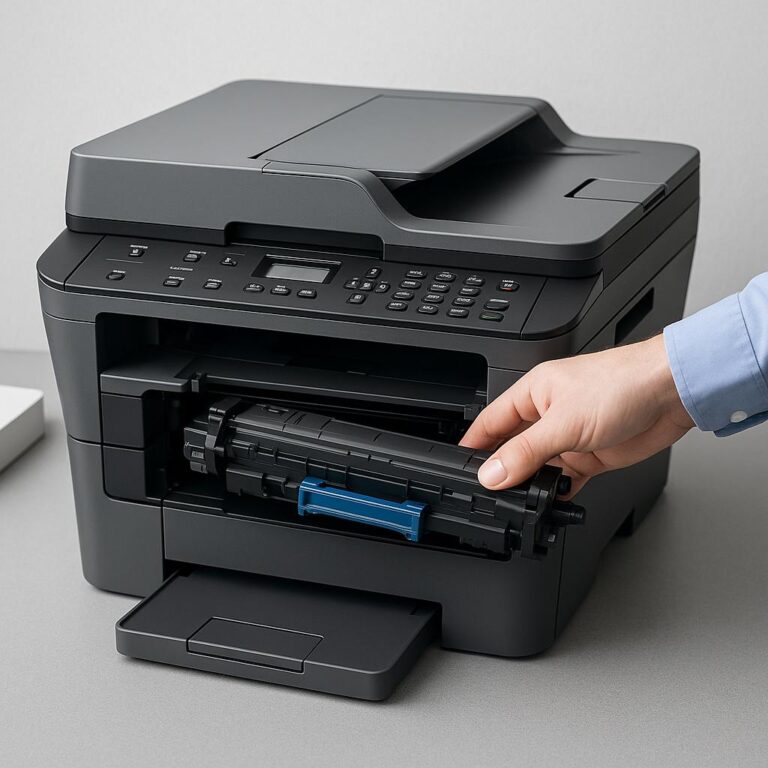 jak zresetować toner w drukarce brother dcp?