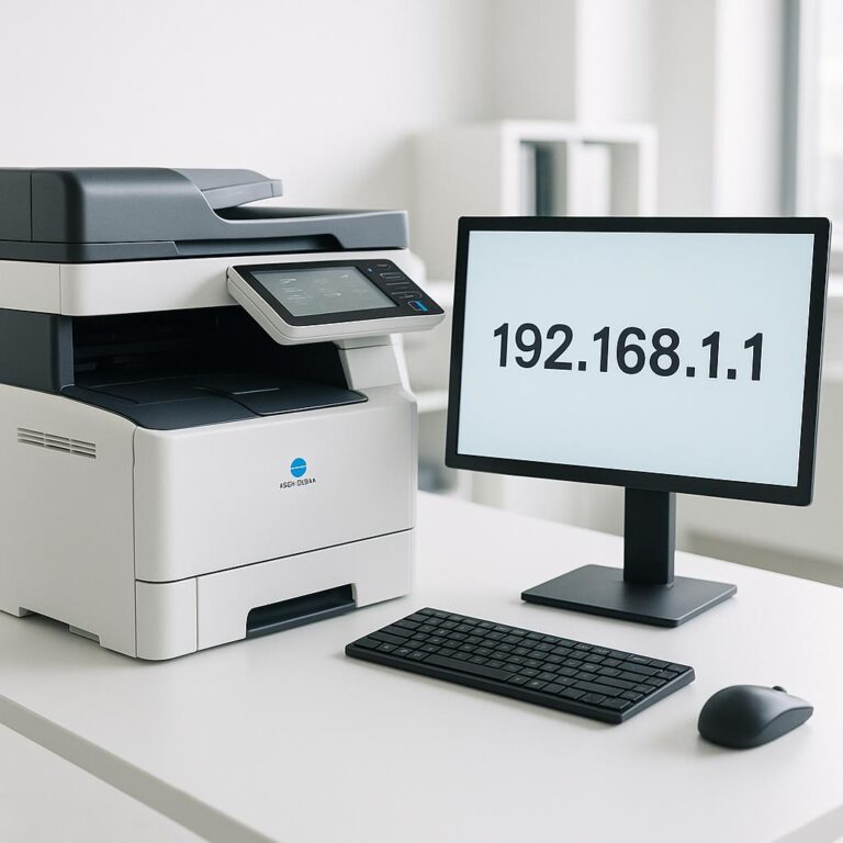jaki jest adres ip mojego urządzenia konica minolta?