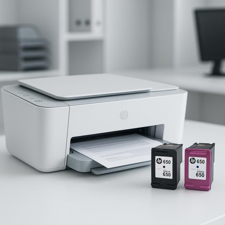 które drukarki hp wykorzystują wkłady atramentowe 650?