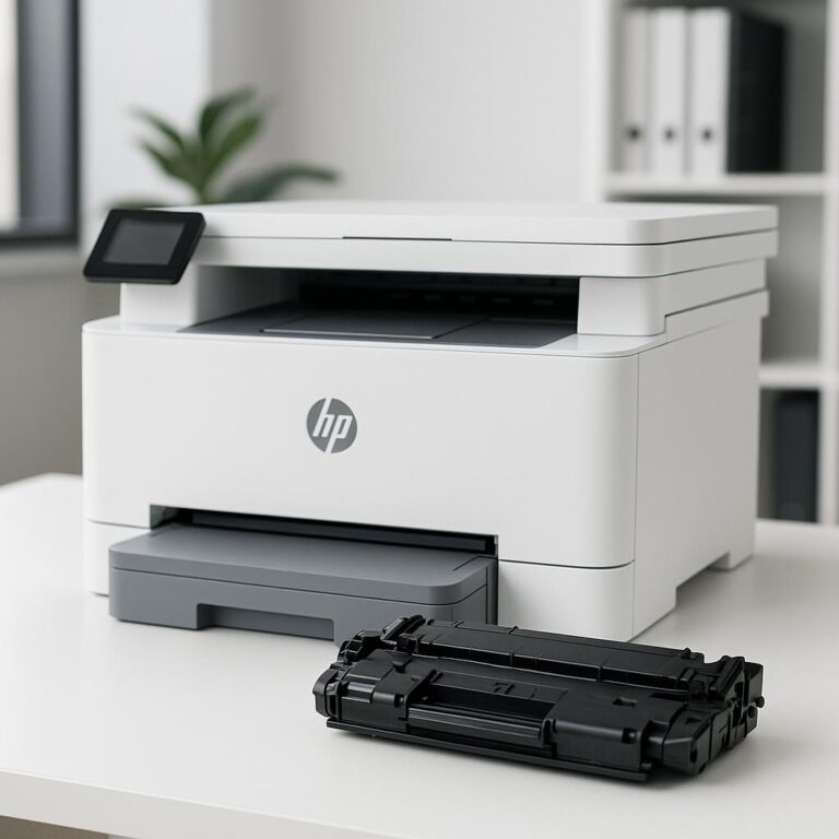 co oznacza litera a na drukarce hp?