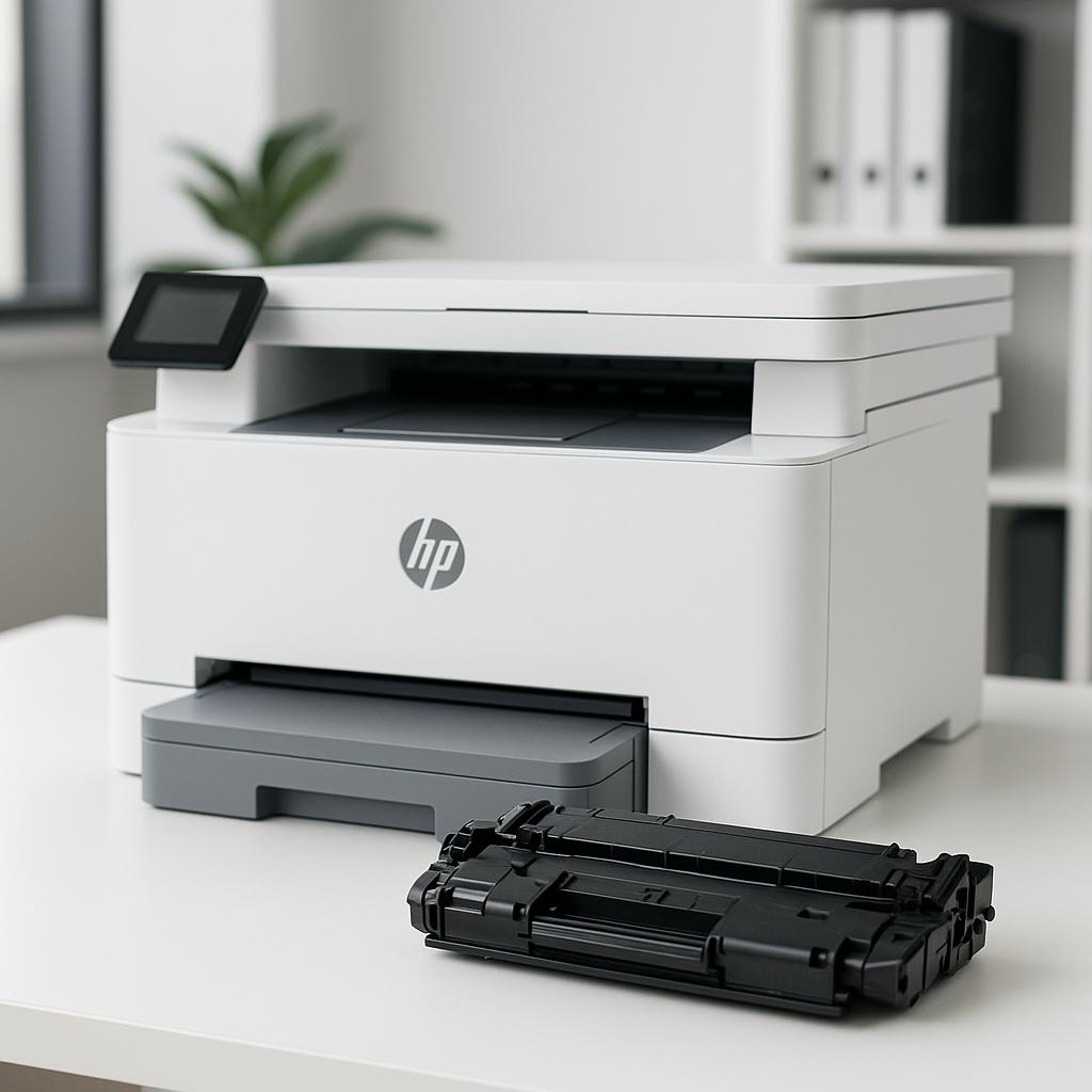 co oznacza litera a na drukarce hp?