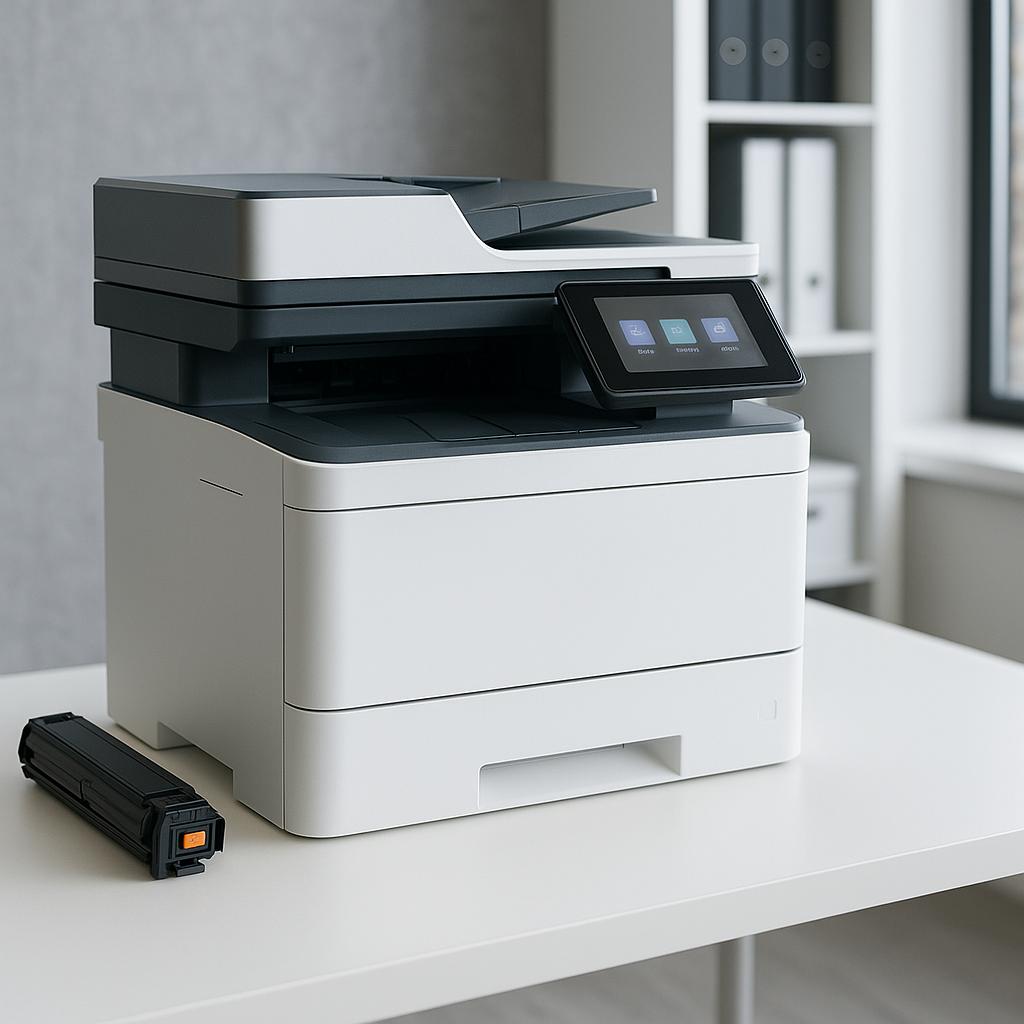 co oznacza litera „e” w nazwach drukarek hp?