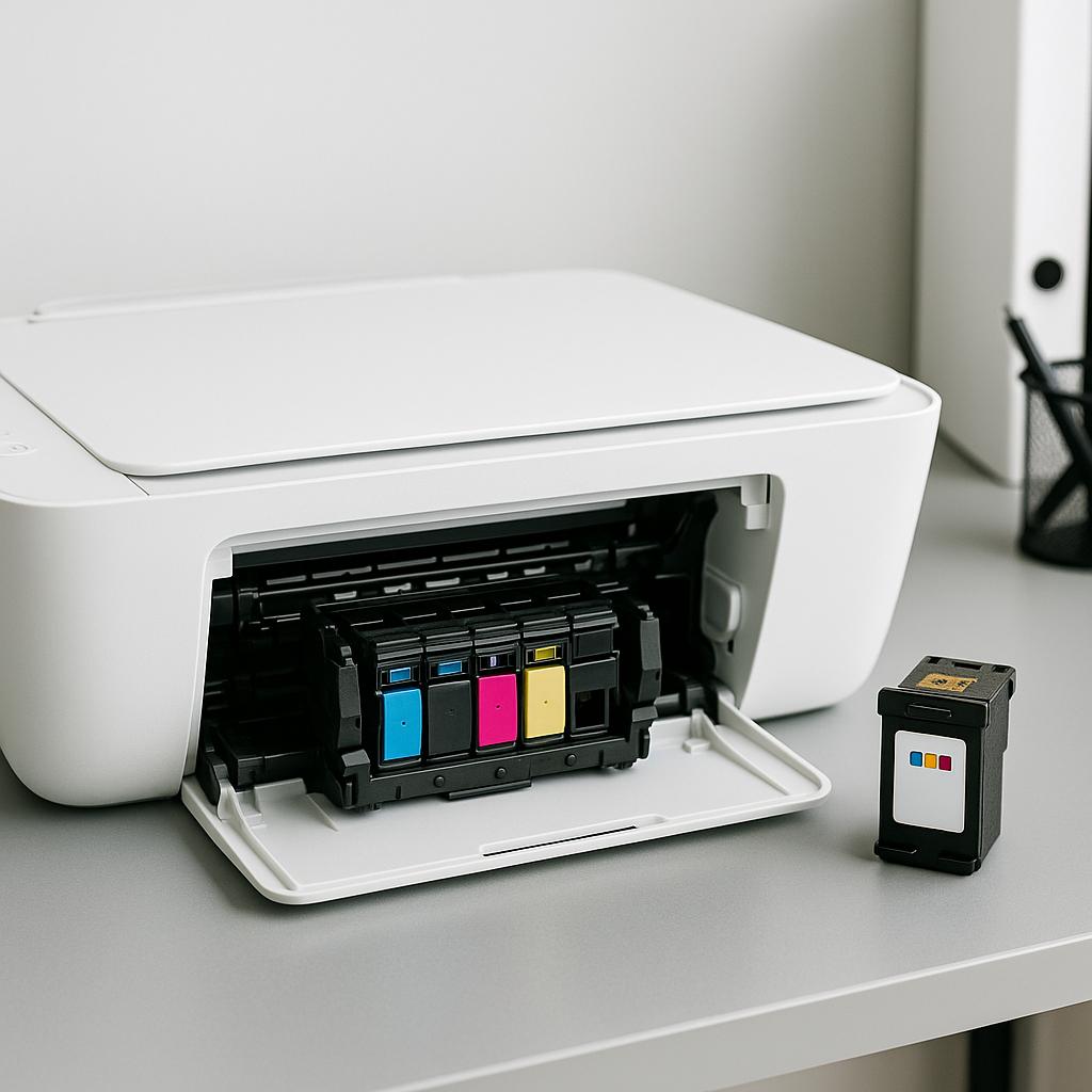 co zrobić, gdy zaschnie tusz w drukarce hp?