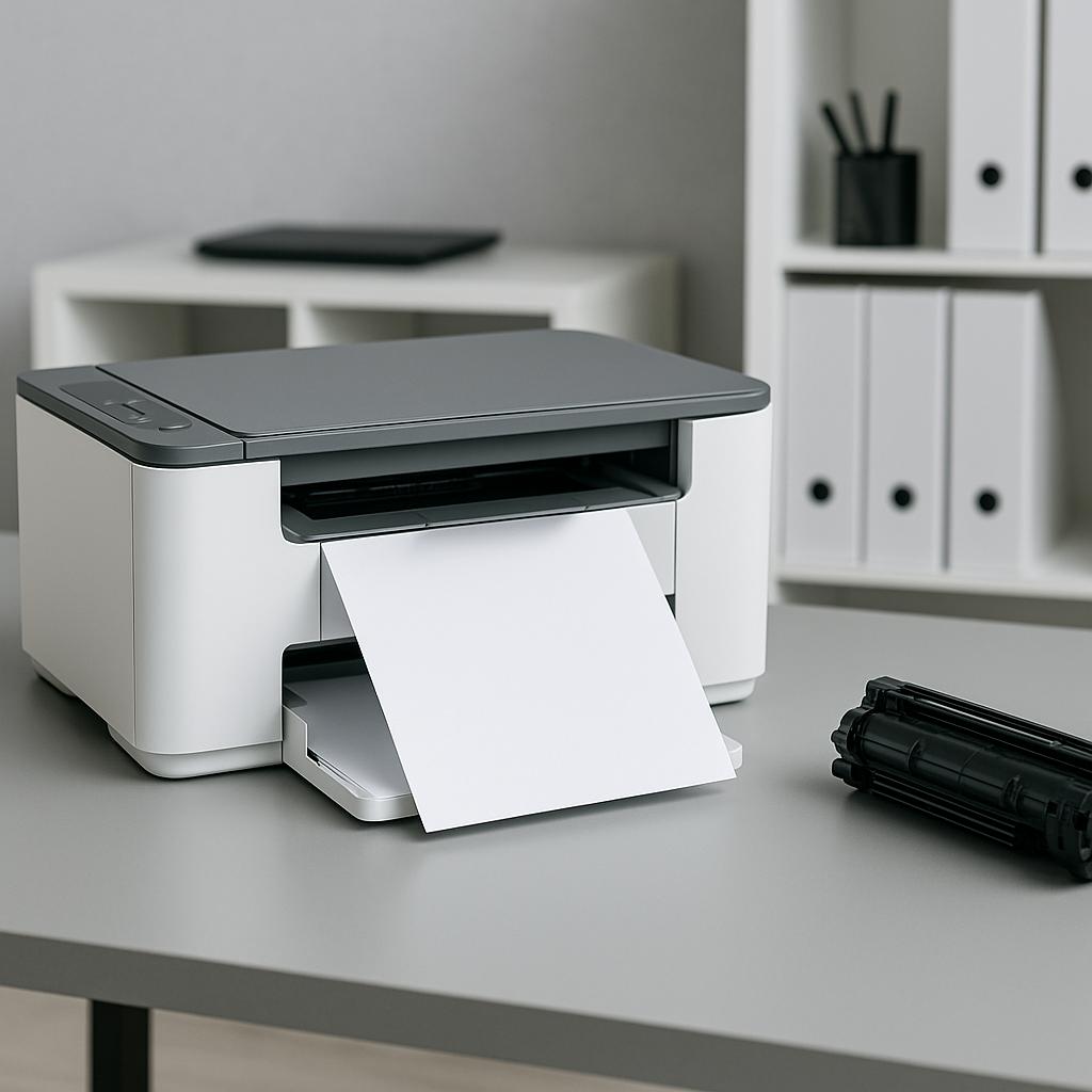 czemu drukarka hp drukuje czyste kartki?