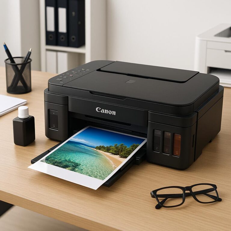 czy canon g3010 może drukować na papierze błyszczącym?