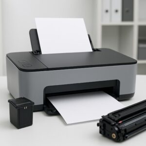 czy drukarka będzie drukować tylko z czarnym tuszem?