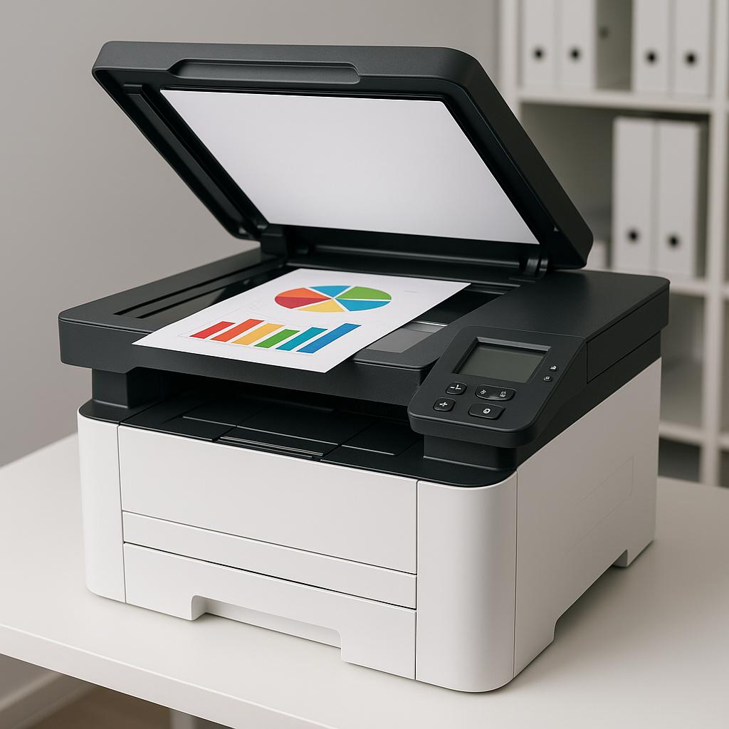 czy drukarka monochromatyczna skanuje w kolorze?