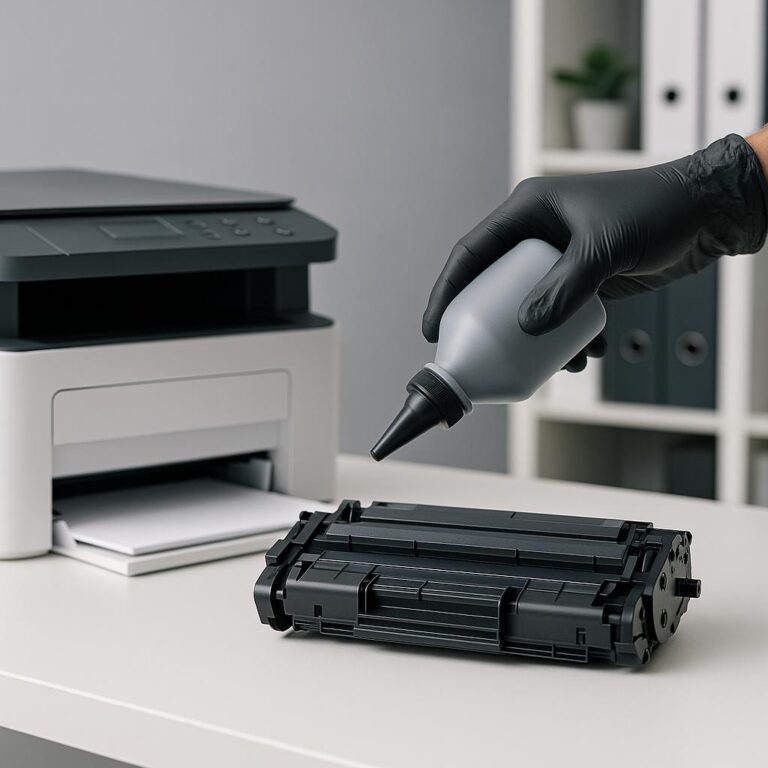 czy mogę samodzielnie napełnić wkład z tonerem?