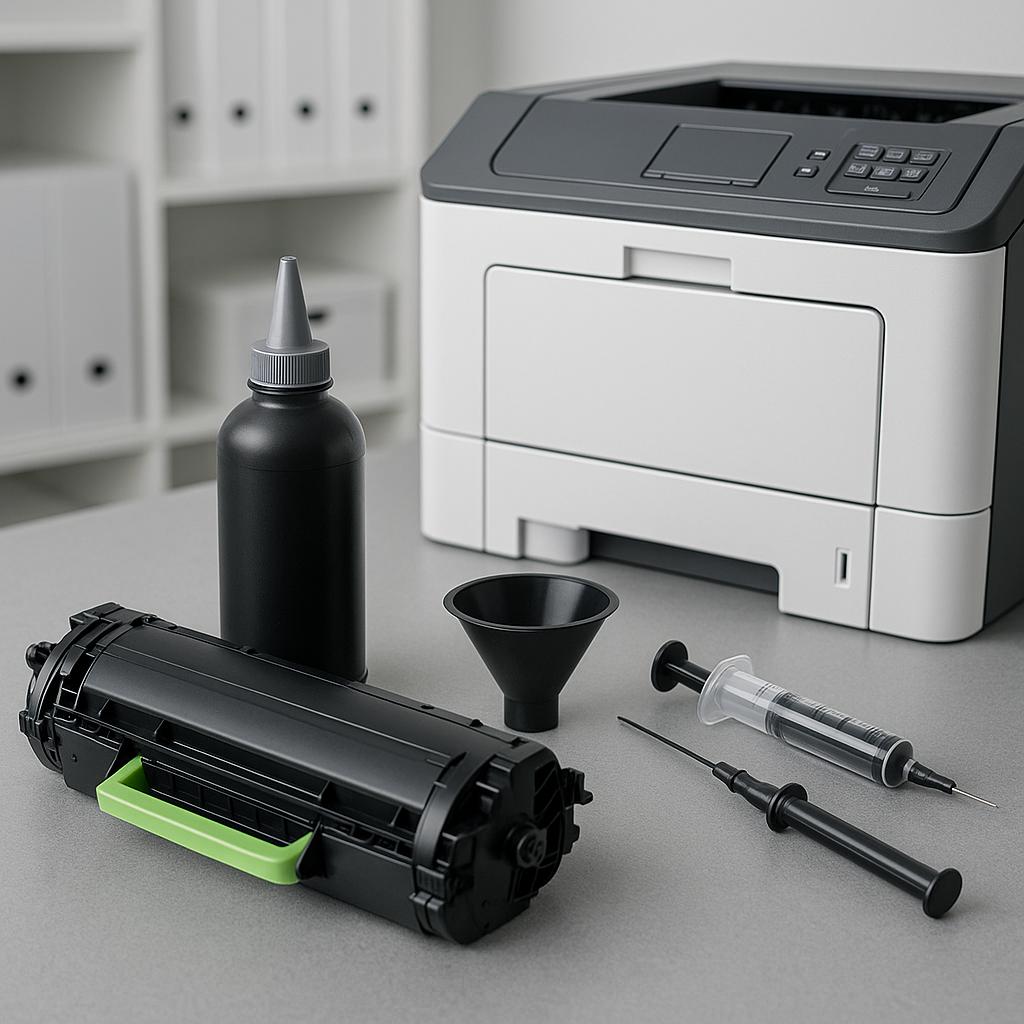 czy można napełniać kasety z tonerem laserowym lexmark?