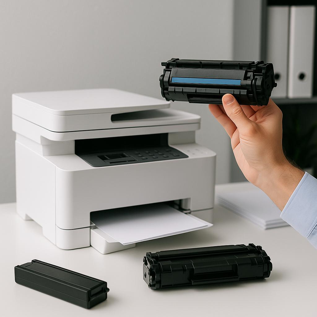 czy można zignorować błąd wkładu drukarki hp?