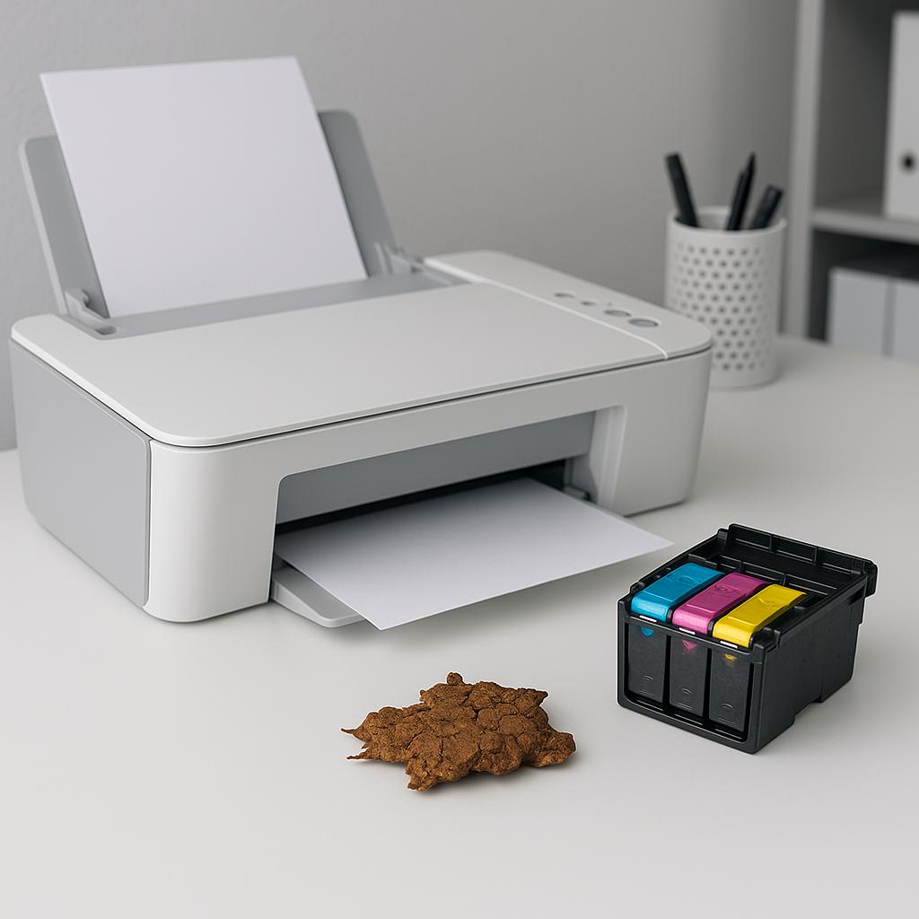 czy tusz do drukarki może wyschnąć?