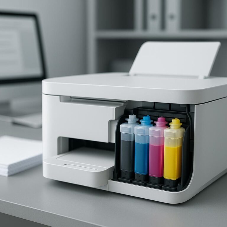 czy tusz w zbiorniku z tuszem w drukarce wysycha?