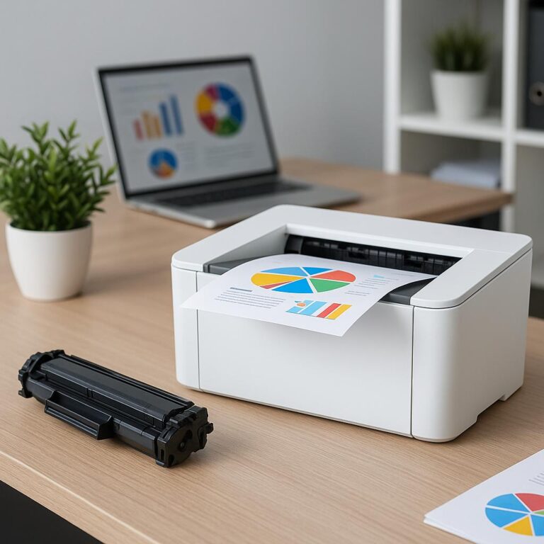 czy urządzenie hp laserjet m110w drukuje w kolorze?