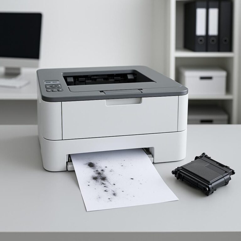 dlaczego drukarka brother brudzi kartki?