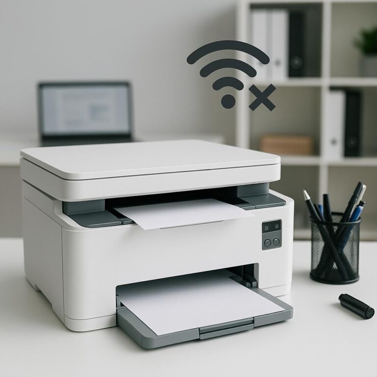 dlaczego drukarka hp nie drukuje przez wi-fi?