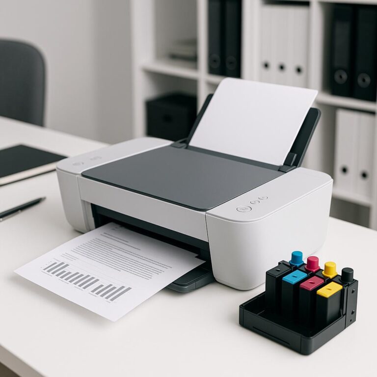 dlaczego moja drukarka drukuje, ale nie ma tuszu?