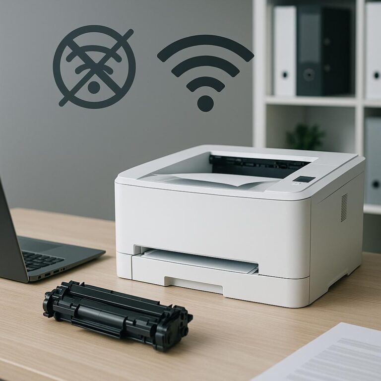 dlaczego moja drukarka hp laserjet nie łączy się z siecią wi-fi?