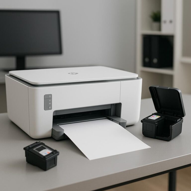 dlaczego moja drukarka hp nic nie drukuje po wymianie tuszu?