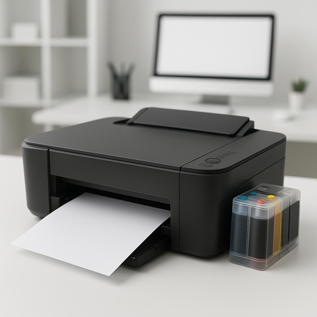 dlaczego moja drukarka nie drukuje na czarno, skoro w zbiorniku znajduje się tusz full brother?