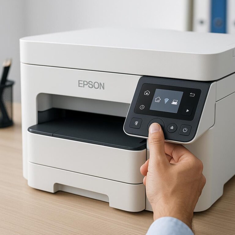 gdzie jest panel sterowania drukarki epson?