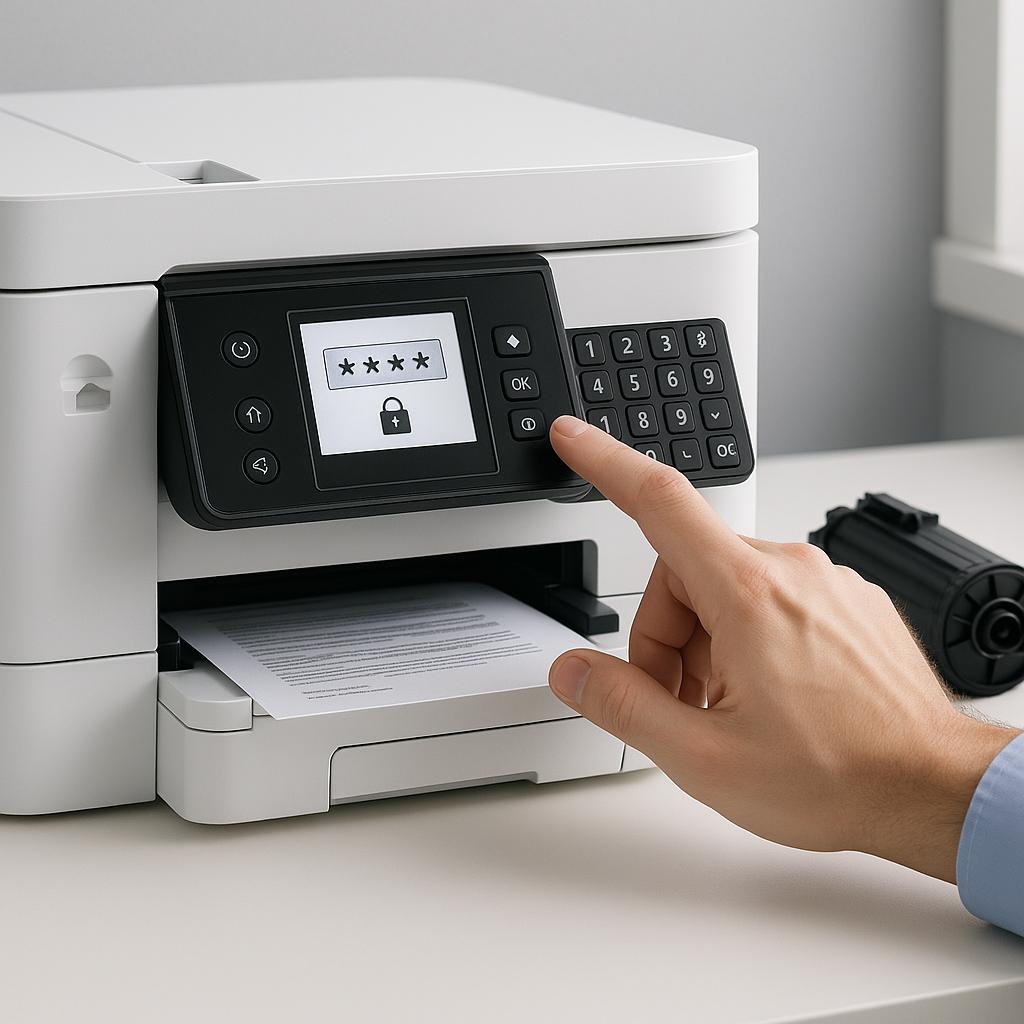 gdzie znaleźć hasło do drukarki epson?