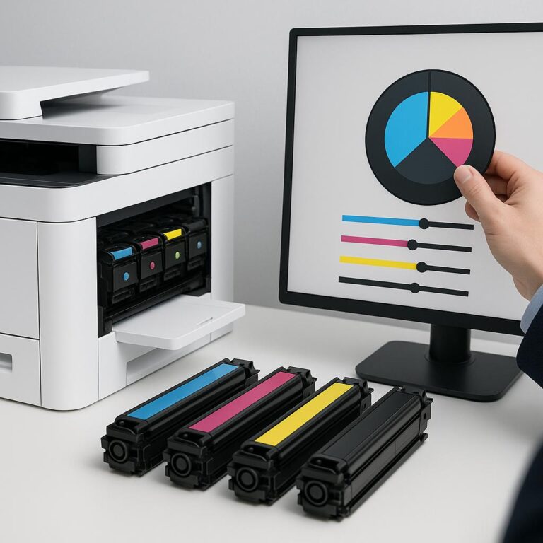 jak dostosować kolory w drukarce?