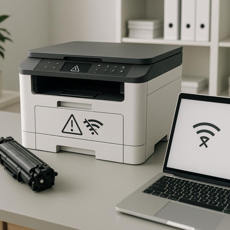 jak naprawić błąd połączenia w drukarce brother?