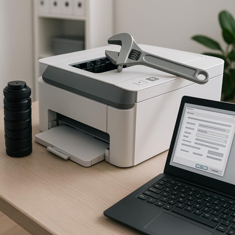 jak naprawić domyślne ustawienia drukarki?